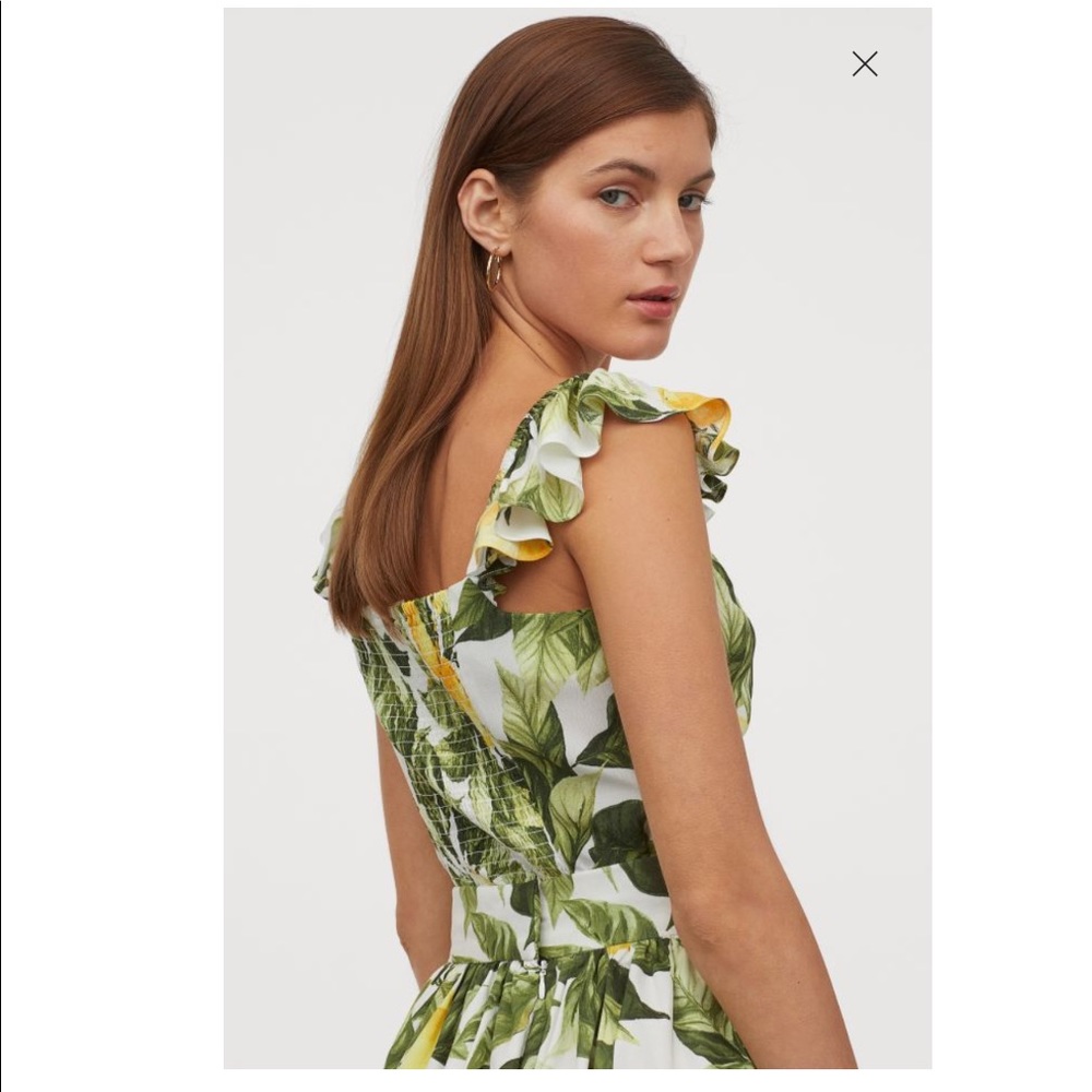 H&M Lemon 🍋 Ruffle Trimmed Tank Top - Picture 4 of 6